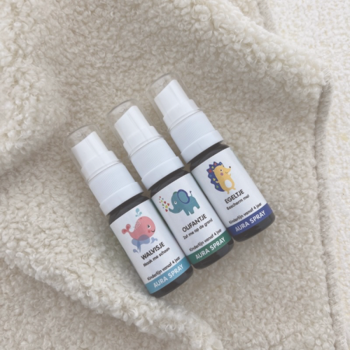 auraspray geurfrequentie etherische olie kinderen kids collectie reinigen gronden beschermen